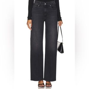 PAIGE Black Flare & Wide Leg Jeans